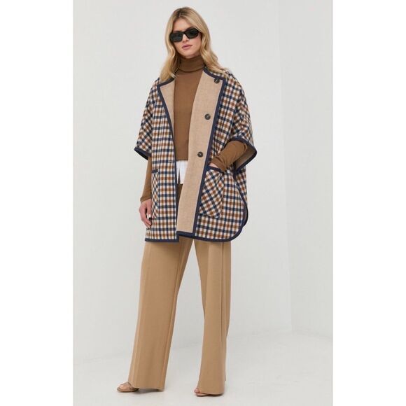 MaxMara Weekend Fieno Reversible Coat, Virgin Wool, Camel, NWT, Size L - Picture 15 of 15